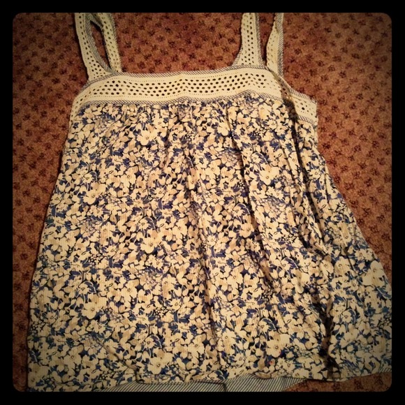 Flowing Painted Flower Top