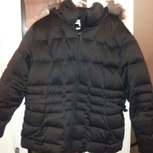 Black Calvin Klein coat