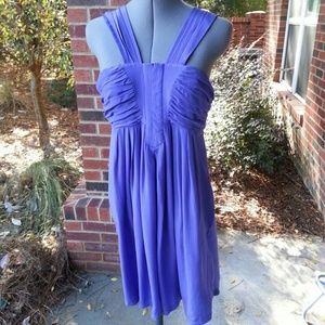 Line purple dress