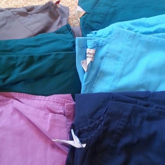 Scrub Sets (Bundle!) Purple & Baby Blue are sold. - Picture 2 of 2