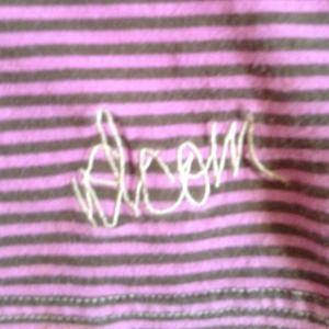 Volcom Tops - Candy striped pink and brown long sleeve top Volcom Tops - Candy striped pink and brown long sleeve top