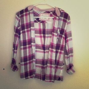 Pink plaid flannel