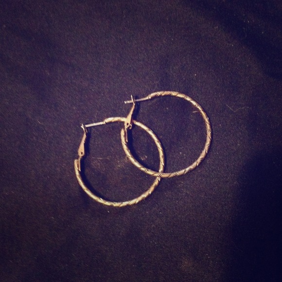 Gold hoop earrings