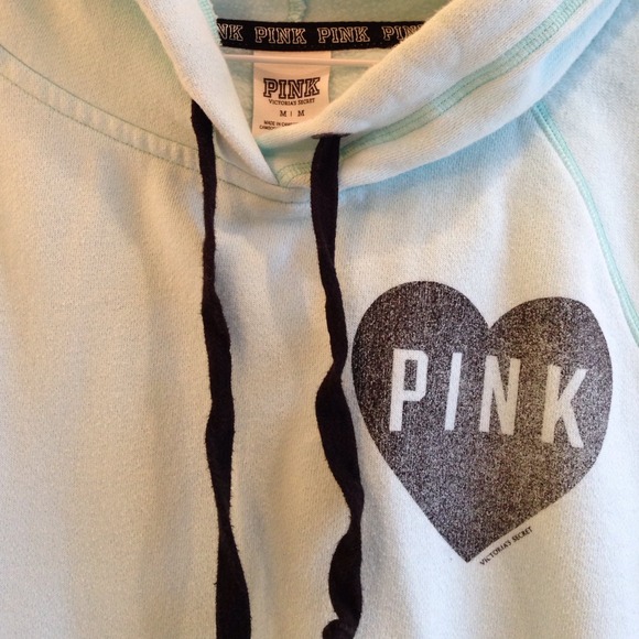 VS PINK Mint Green Hoodie - Picture 2 of 3