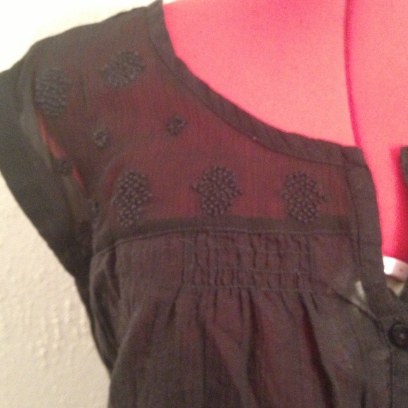 black cotton dress - Picture 2 of 4