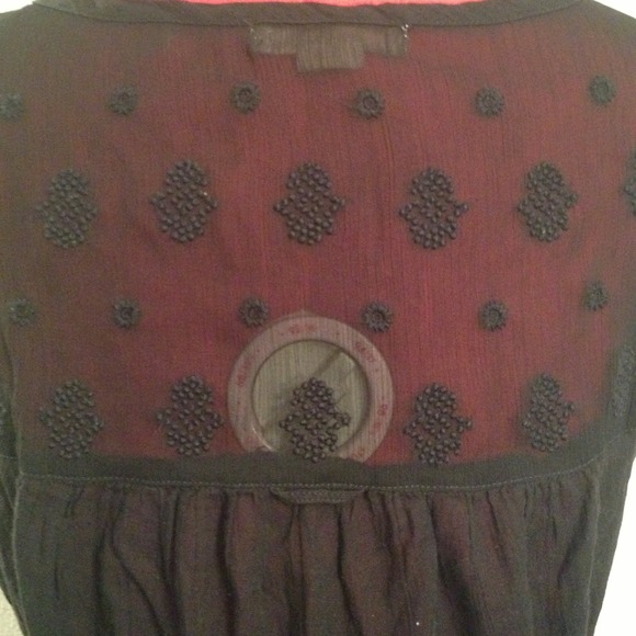 black cotton dress - Picture 4 of 4