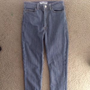 Sold✨American apparel striped high waist denim