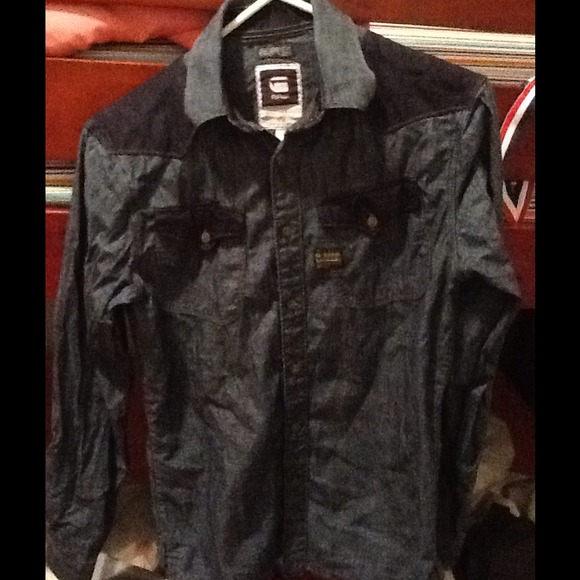 Men's Small G-Star Denim Shirt - Picture 2 of 4