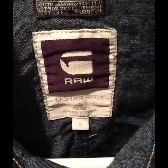 Men's Small G-Star Denim Shirt - Picture 3 of 4