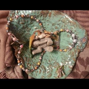 Beautiful hand made necklace perfect for Christmas