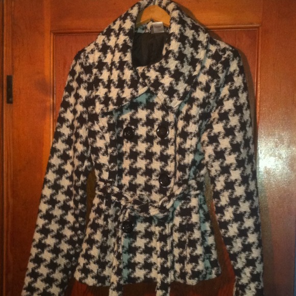 💓💓Warm Houndstooth Black & White Winter Coat💓💓