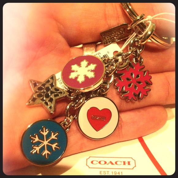 *SOLD* Coach Keychain Winter Mix NWT
