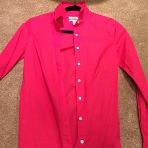 Jcrew hot pink button up