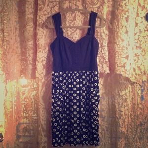 Black & white Anthropologie dress