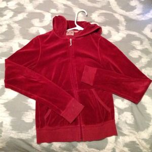 Red/Maroon Juicy Couture Zip-Up