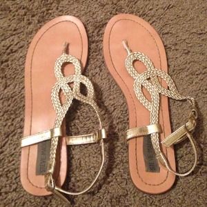 Steve Madden gold sandals