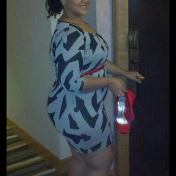 Plus Size Printed Dress 2x
