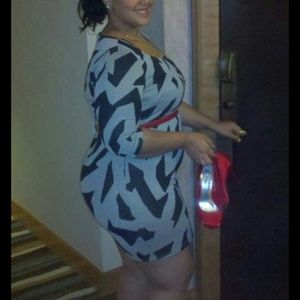 Plus Size Printed Dress 2x