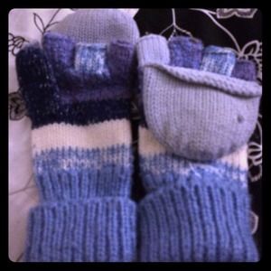 Convertible mitten/gloves with matching headband!