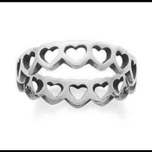James Avery Linked Hearts ring
