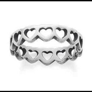 James Avery Linked Hearts ring