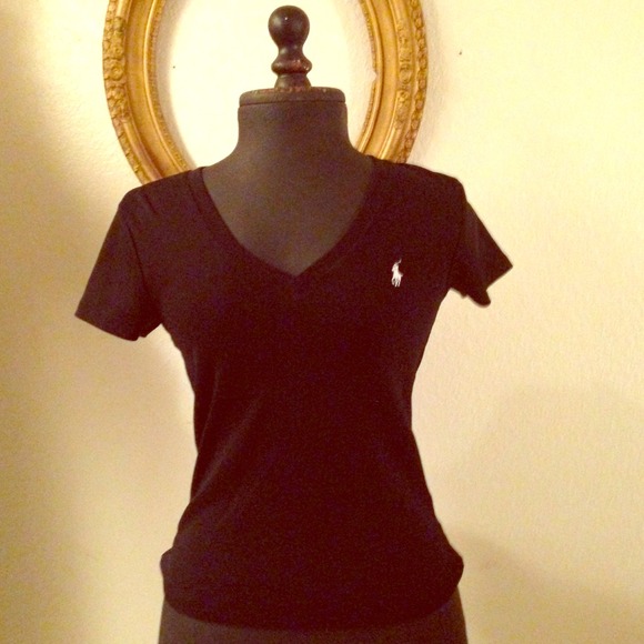 Black Polo V-neck