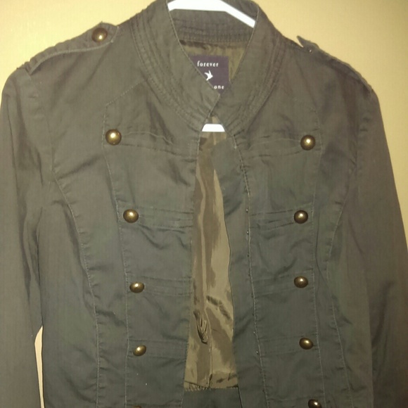 Olive Green Military Jacket