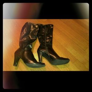 Women's high heeled dress boots PRICE DROP!