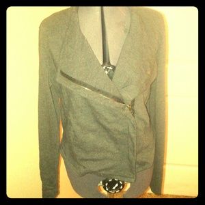 Grey zip up jacket