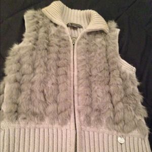 Armani Exchange Faux Fur Vest