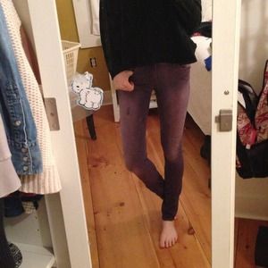 Faded purple wash h&m jean