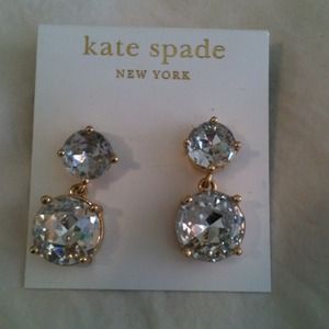Bundle Kate spade crystal drop gold earrings