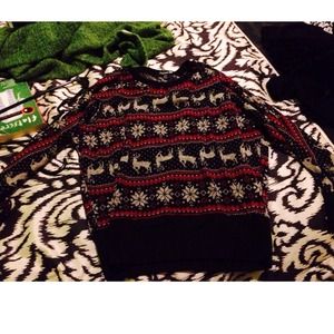 Reindeer holiday Christmas sweater