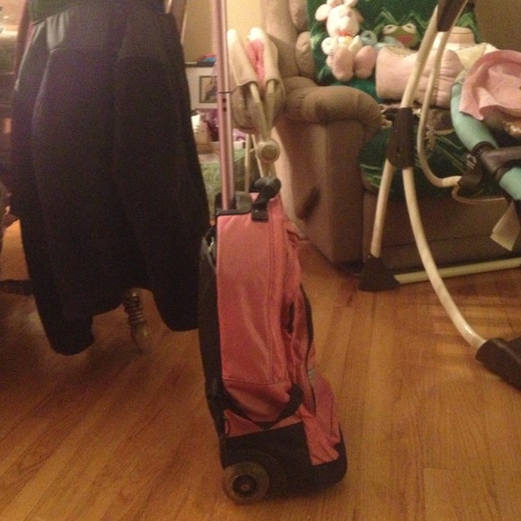 Bags Ll Bean Pink Rolling Backpack Poshmark