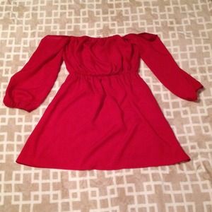 Off Sleeve Strapless Red Dress/ White dress