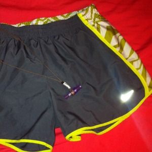 Nike athletic shorts 💜 duck call necklace