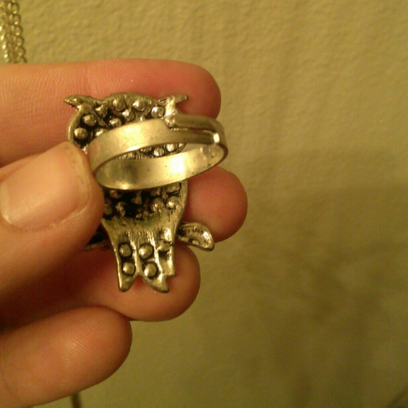 Owl Rhinestone Ring - Picture 2 of 2