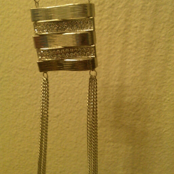 Long Rhinestone Necklace - Picture 2 of 2