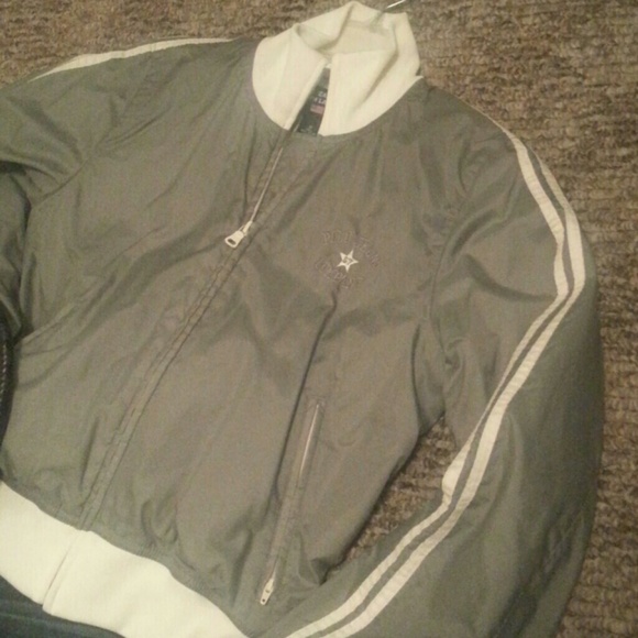 Gray & Cream RL Polo jacket - Picture 3 of 4
