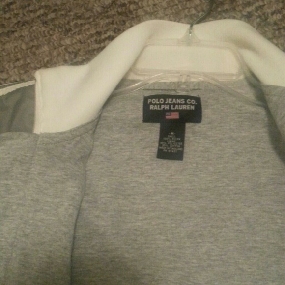 Gray & Cream RL Polo jacket - Picture 4 of 4