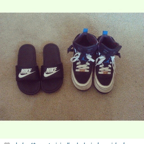 Nike sandals/ Jordan's