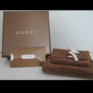 Gucci silver twist ring