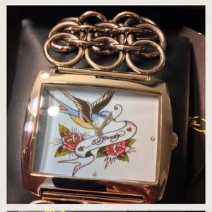 Ed Hardy Blue Bird Lynx watch