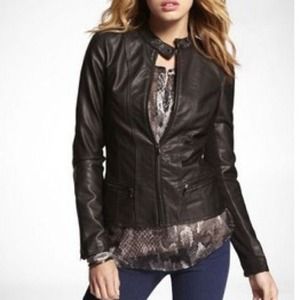 Express Black Leather Jacket