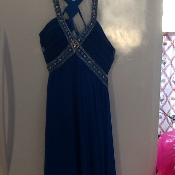 Blue prom dress