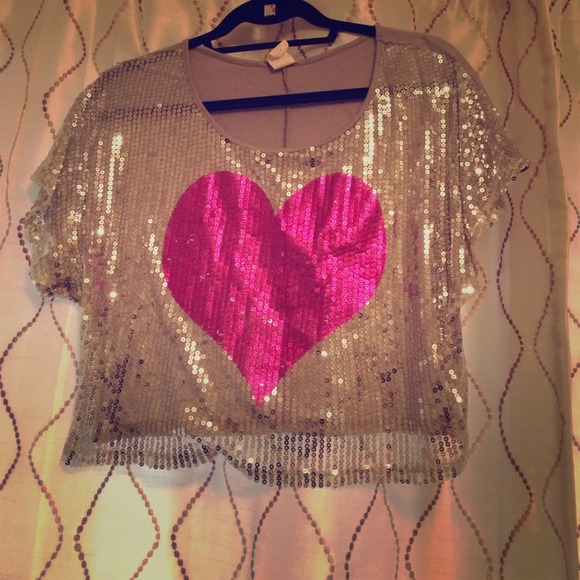 Sparkly crop top