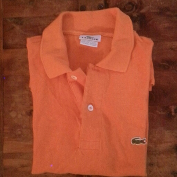 Authentic Mens Lacoste Polo. Bright orange