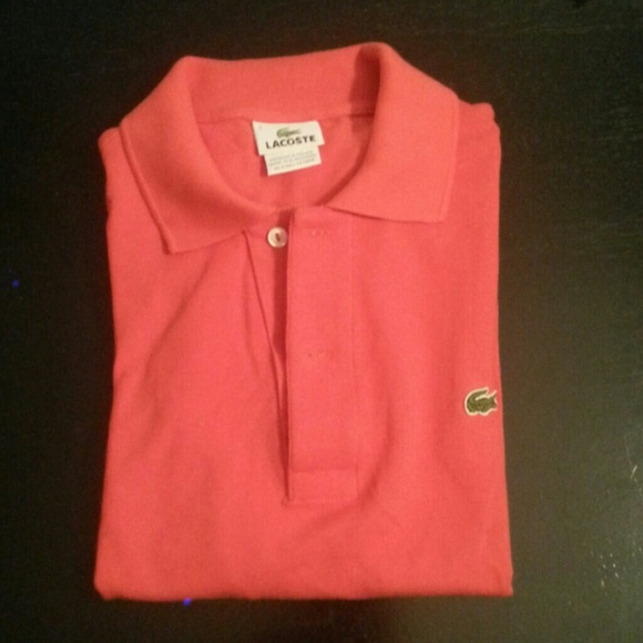 Authentic Mens Lacoste Polo. Pumpkin orange