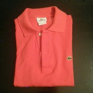 Authentic Mens Lacoste Polo. Pumpkin orange