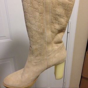GUCCI GUCCISSIMA TALL SUEDE BOOTS SZ 9.0